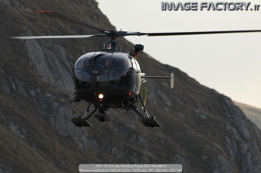 2007-10-10 Axalp Shooting Range 0057 Alouette III